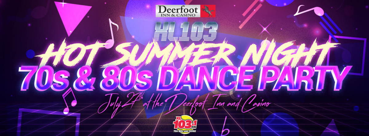 Win your Way to XL 103’s HOT SUMMER NIGHT 70s & 80s Dance Party!