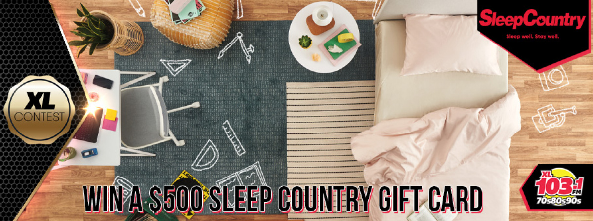 Win a $500 Sleep Country Gift Card
