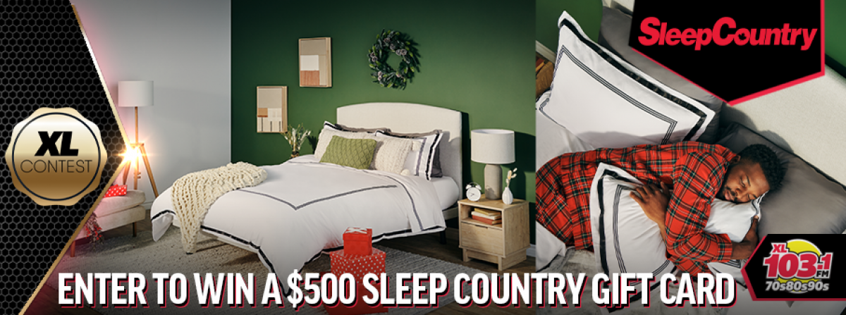 Enter to Win a $500 Sleep Country Gift Card!